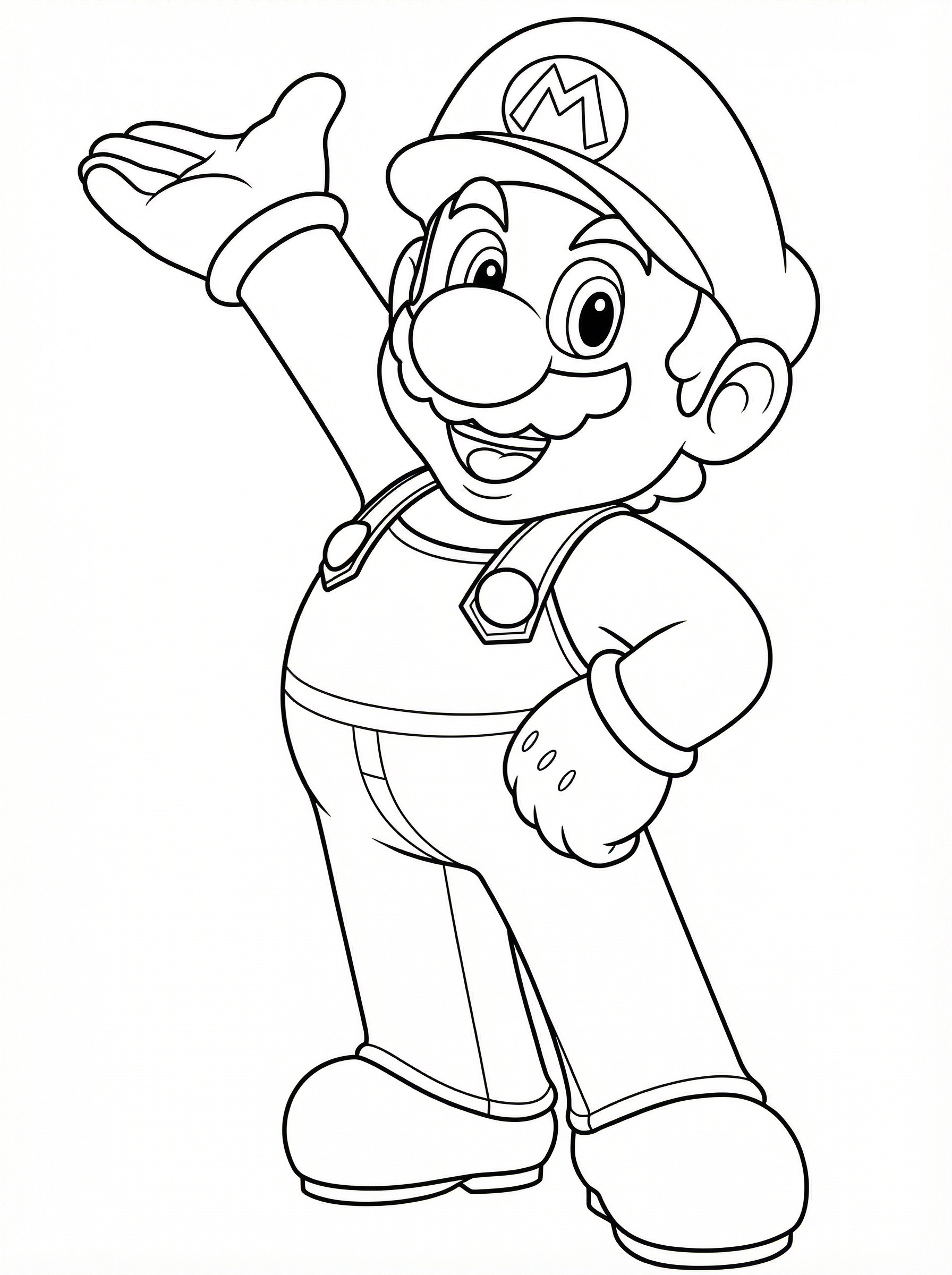 Free Mario Printable Colouring Page | Nintendo