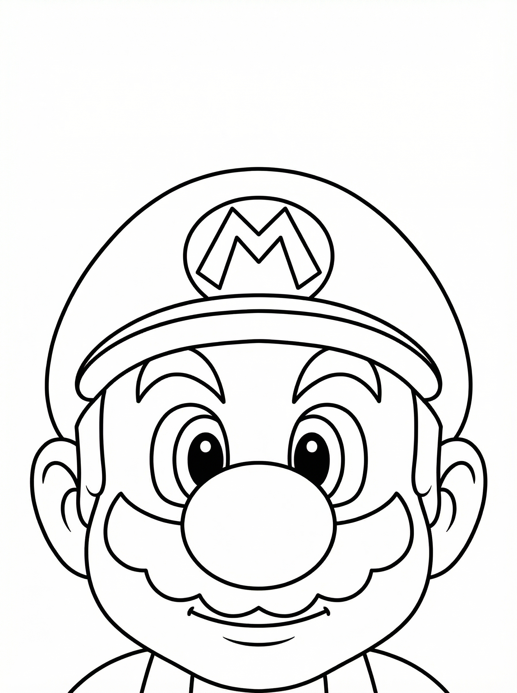 Free Mario Printable Colouring Page | Super Mario Bros